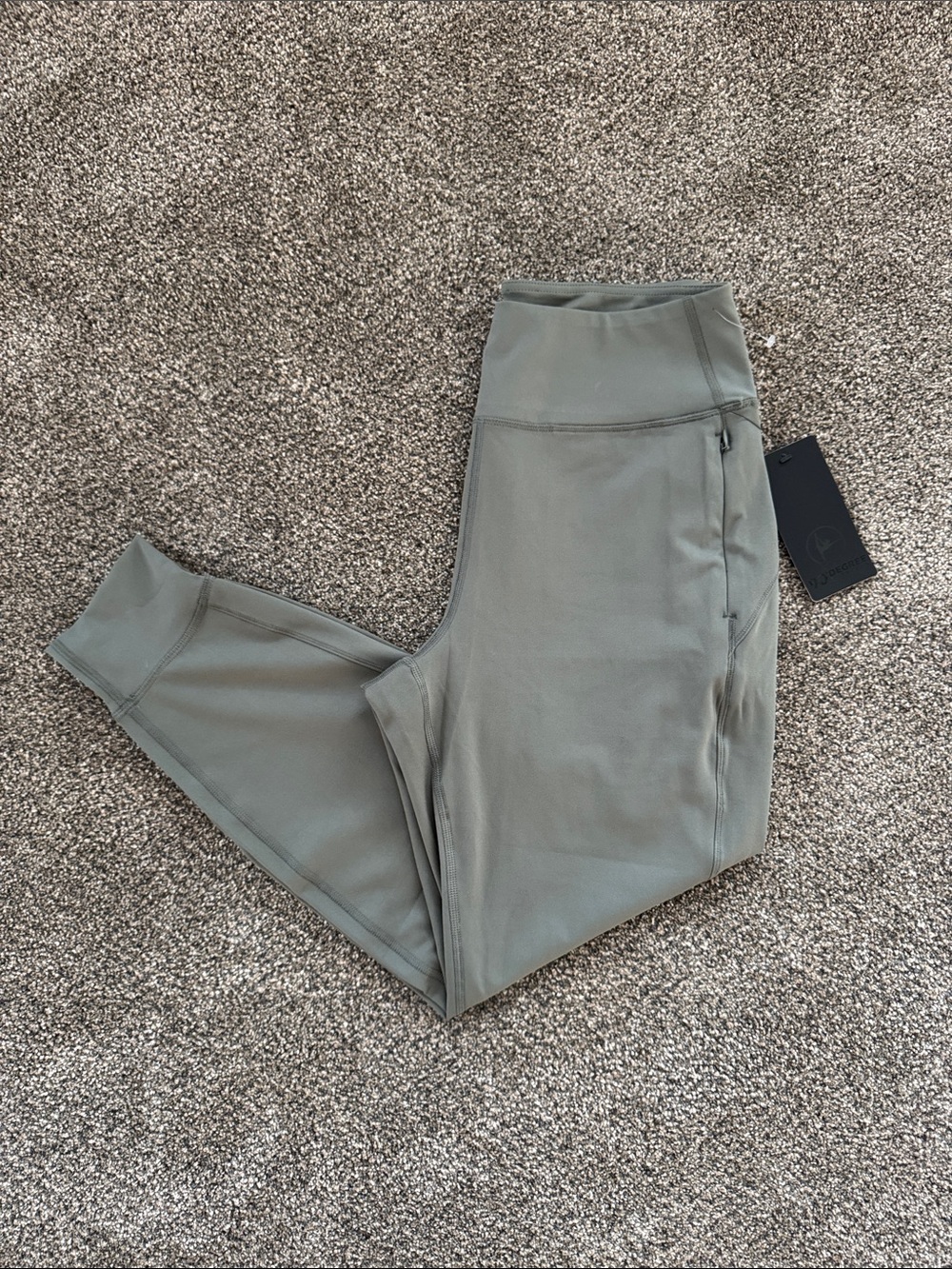 90 Degree By Reflex Green High-Waist Performance Joggers